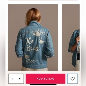 "The Bride" denim jacket from David's Bridal